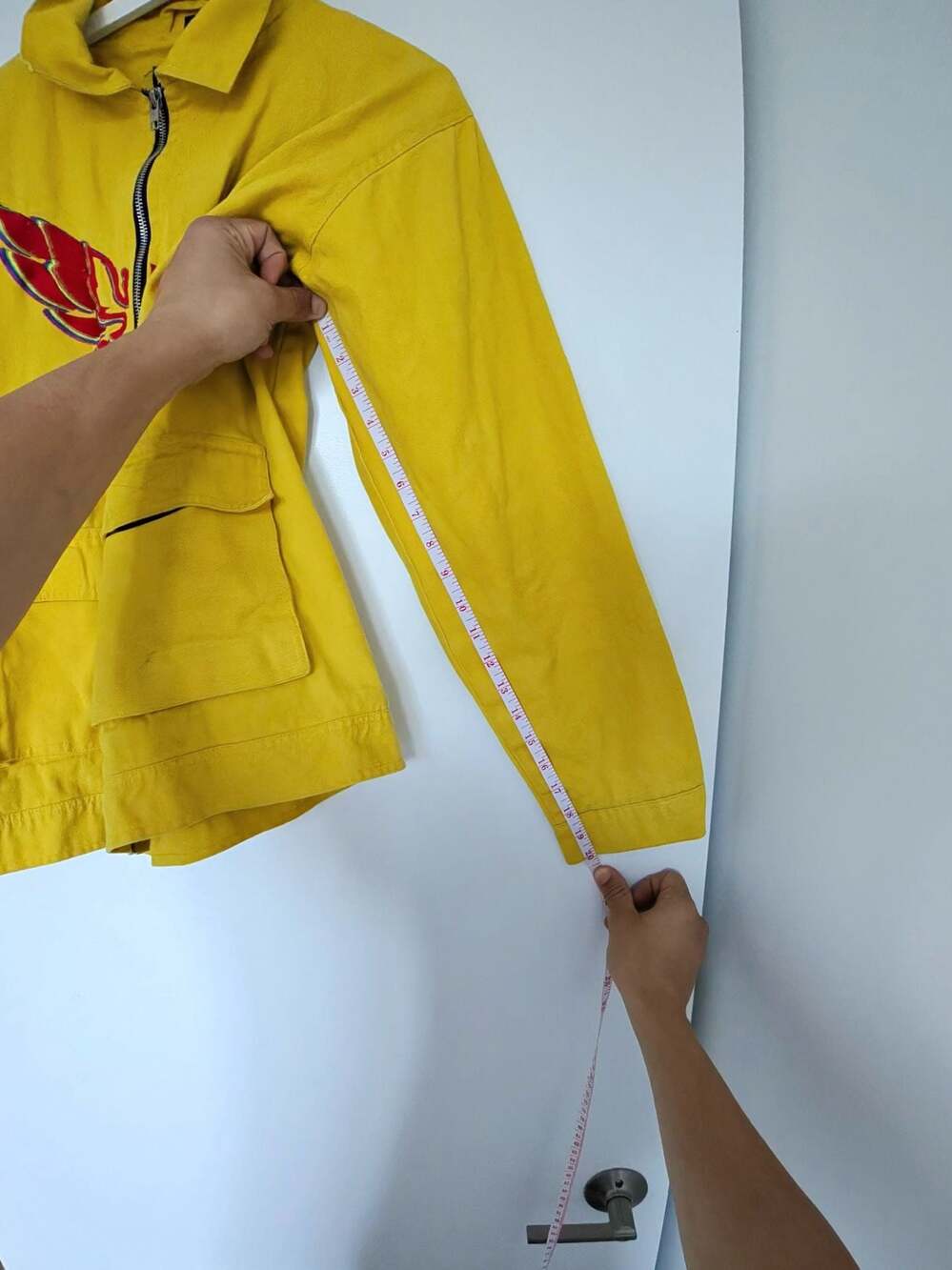 Homesick Formula Yellow Embroidered Utility Jacket Size XL - Picture 10 of 11